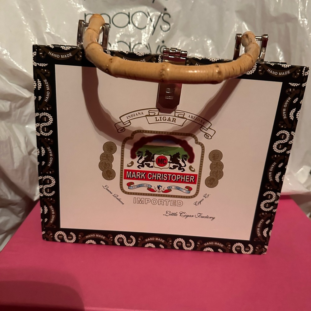 Mark Christoper cigar box handbag.